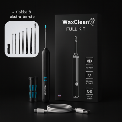 WaxClean™ - Smart ørevasker med avansert teknologi