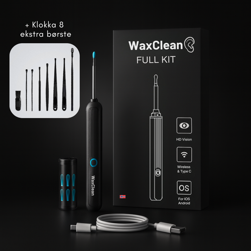 WaxClean™ - Smart ørevasker med avansert teknologi